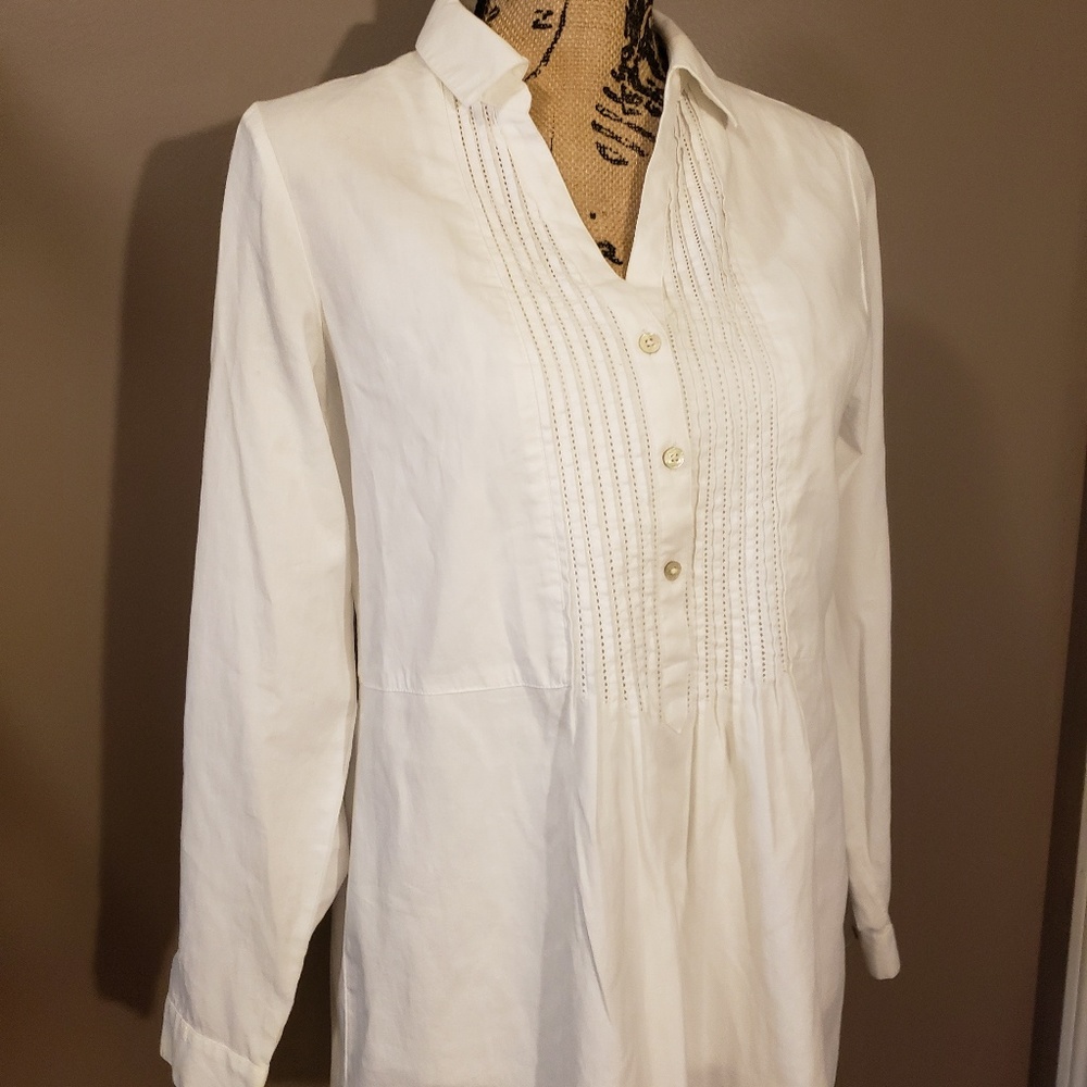 J.Jill White  Button Down Shirt